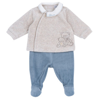 Komplet za bebe- majica i pantalone sa stopicama