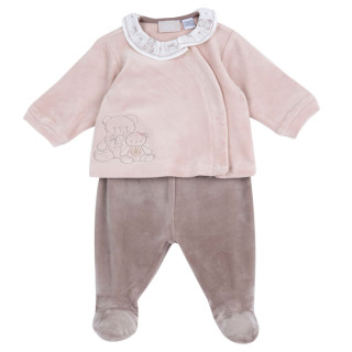 Komplet za bebe- majica i pantalone sa stopicama