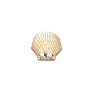 Crocs ukras Jibbitz Gold Seashell