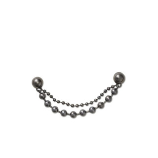 Crocs ukras Jibbitz / Double Black Gem Chain
