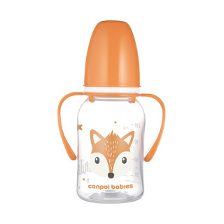 Flašica Canpol babies sa drškom 120ml. cute animals orange