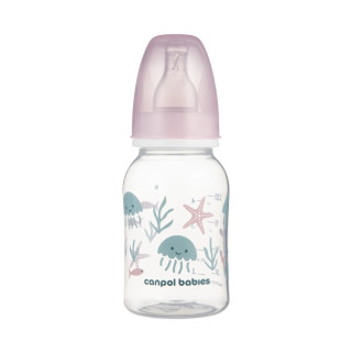 Flašica Canpol babies usko grlo 120 ml love&sea pink