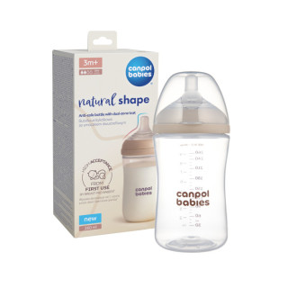 Flašica Canpol babies natural shape dual zone 260ml.
