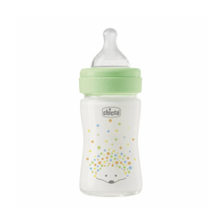 Flašica staklena perfect easy 150 ml silikon zelena