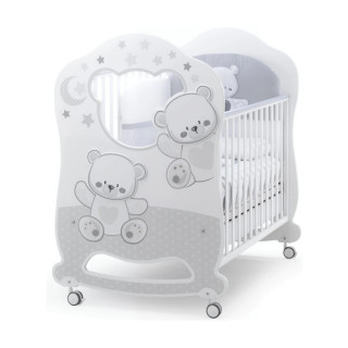 Krevet Oblo` Jolie white/grey