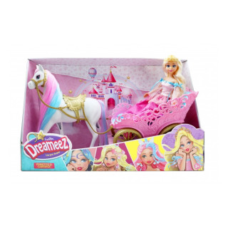 Igračka Dreameez Princess lutka sa kočijom i konjem