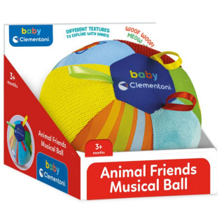 Igračka Clementoni muzička lopta Animal friends