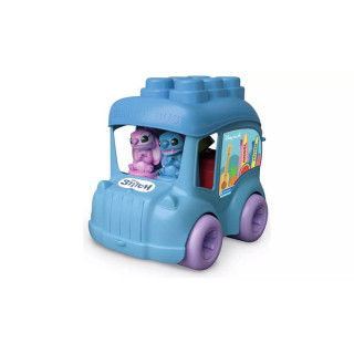 Igračka Clemmy baby meke kocke, Stitch kola sa kockama