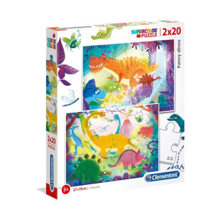 Puzle 2x20 dinosaurus