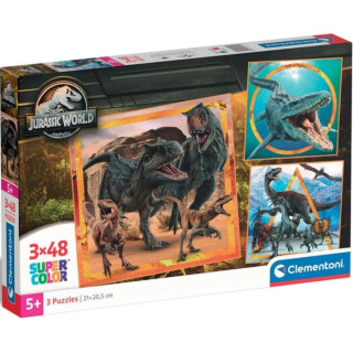 Igračka Clementoni puzle 3x48 Square Jurassic world