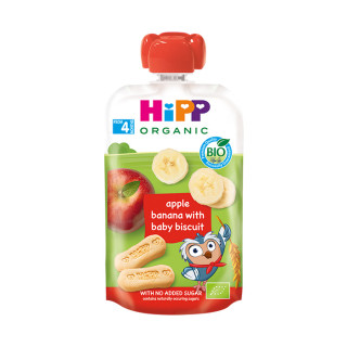 Voće u tubi-jabuka,banana,keks 100g 4mj