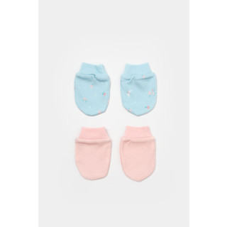 Bebi rukavice BiOrganic 2/1 roze/plave