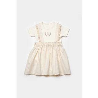 Bebi komplet Bibaby, leptirići, bež, 92cm.