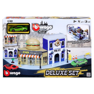 Igračka Burago  fire city deluxe set i vozilo 1/43 asst
