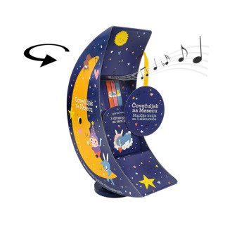 ČOVEČULJAK NA MESECU - MUZIČKA KUTIJA SA 3 SLIKOVNICE
