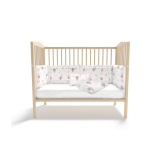 Posteljina kidzz 6/1, zeka roza