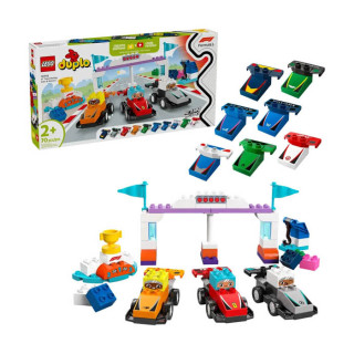 Igračka Lego kocke Duplo F1® Team Race Cars & Drivers 2+