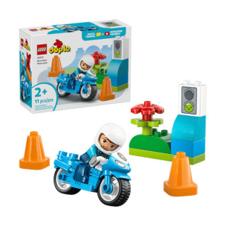 Igračka Lego kocke Duplo Blue police motorcycle  2+