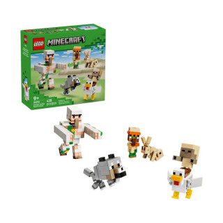 Igračka Lego kocke Minecraft® Chicken Jockey Desert Attack ,9+
