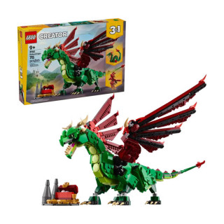 Igračka Lego kocke Creator 3-in-1 Medieval Dragon 9+