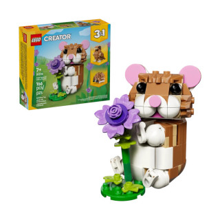 Igračka Lego kocke Creator 3-in-1 Cute Hamster with a Flower 7+