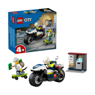 Igračka Lego kocke City Police Motorcycle Chase 4+