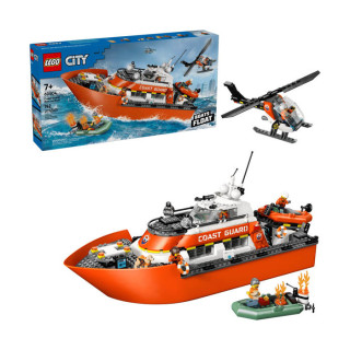 Igračka Lego kocke City Coast Guard Rescue Boat & Helicopter 7+