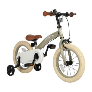 Q Play Biciklo Miniby 14 inc , sivo-zeleno