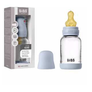 Flašica 120 ml Blue  - spori protok - staklena kaucuk