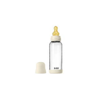 Flašica 240ml Ivory- srednji protok -staklena kaučuk