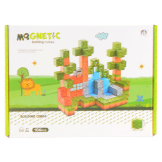 Igračka magnetne kocke 2cm - šuma 106 kom