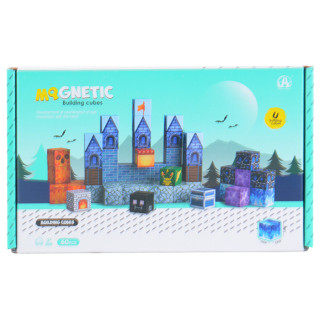 Igračka magnetne kocke 2cm  - zamak 60 kom