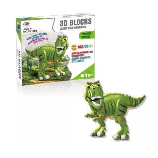 Igračka 3D kockce-dinosaurus od 104 dijela