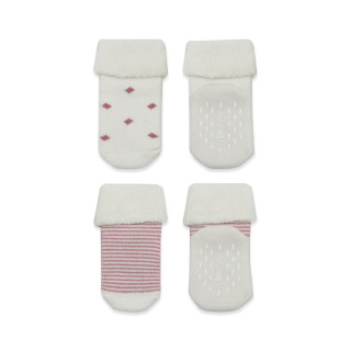 Čarapice za bebe BiStyle neklizajuće pamučne 2/1 ,roze,24-36