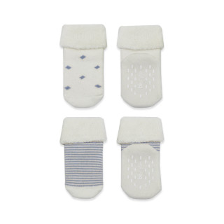 Čarapice za bebe BiStyle neklizajuće pamučne 2/1 ,plave,12-24