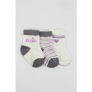 Čarapice za bebe BiStyle 3/1,sive,00-03
