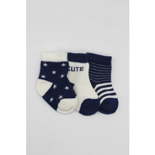 Čarapice za bebe BiStyle 3/1, plave,00-03