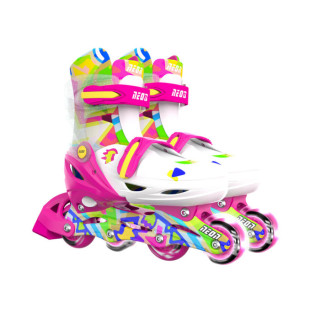 Neon combo roleri 30-33, pink/žuti
