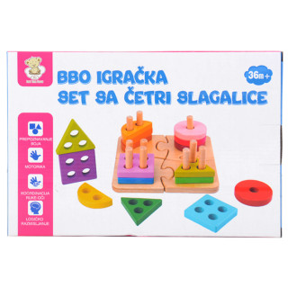 BBo igračka drveni oblici