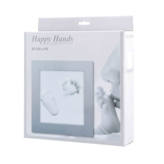 Set za otisak ruke/noge bebe (3D ram) silver