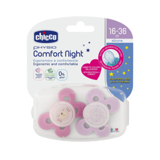 Varalica physio silikon 16-36m+ 2/1 0%bpa roza comfort