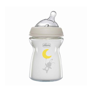 Flasica natural feeling staklena silikon 250 ml 0+0%bpa
