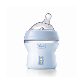 Flašica natural feeling silikon 150 ml plava 0+0%bpa