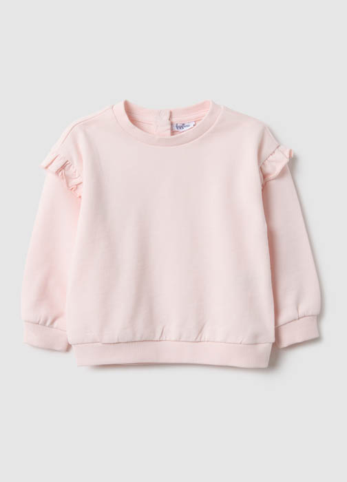 Dukserica klasičnog kroja sa volanima