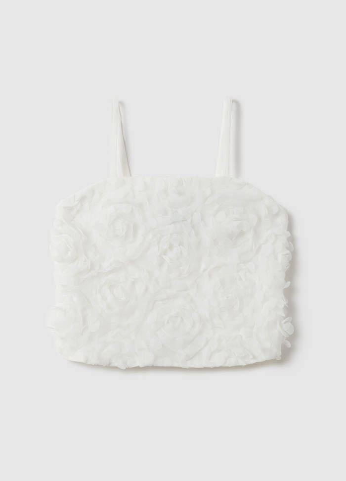 Top sa cvjetnom teksturom