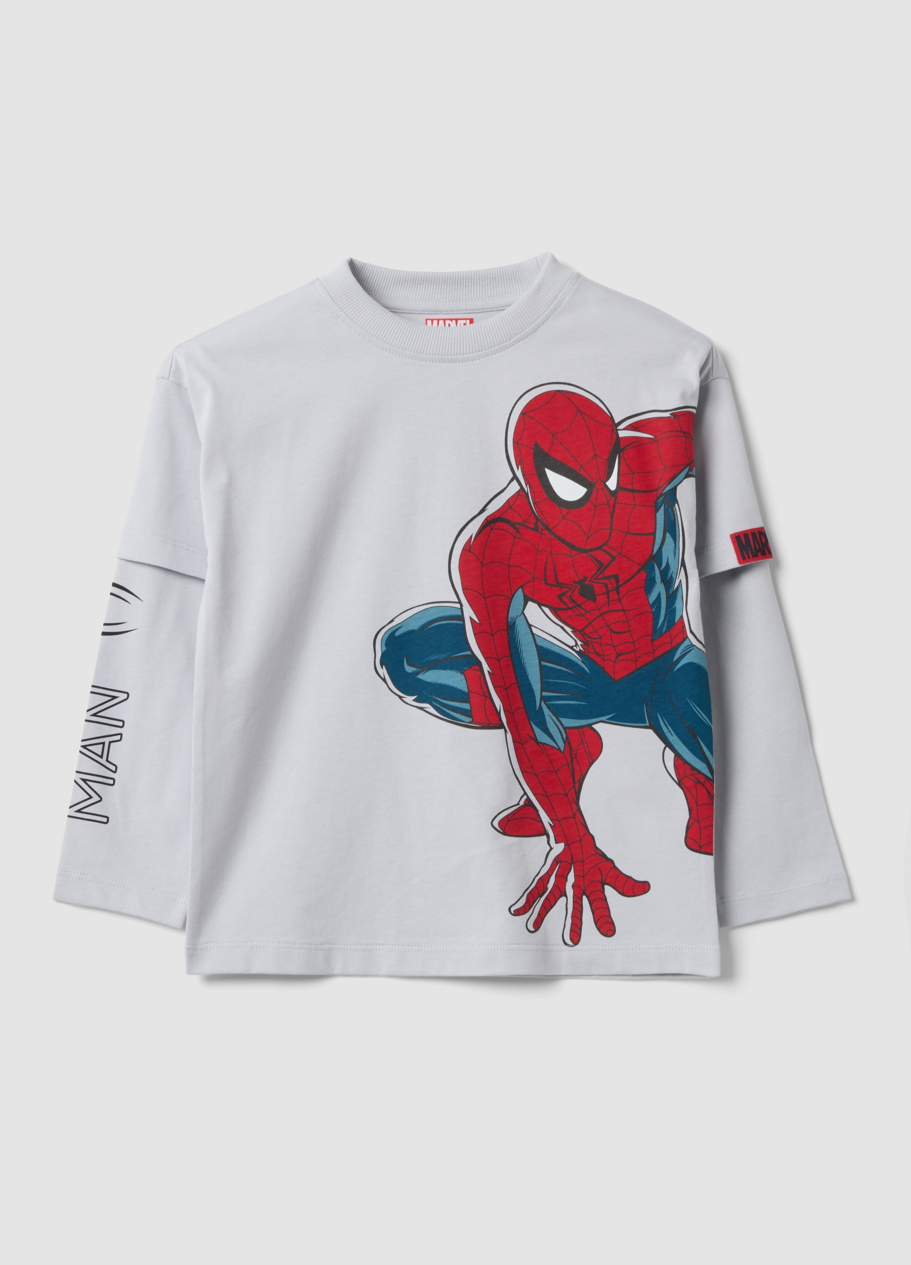 Majica dugih rukava od čistog pamuka sa Marvel printom