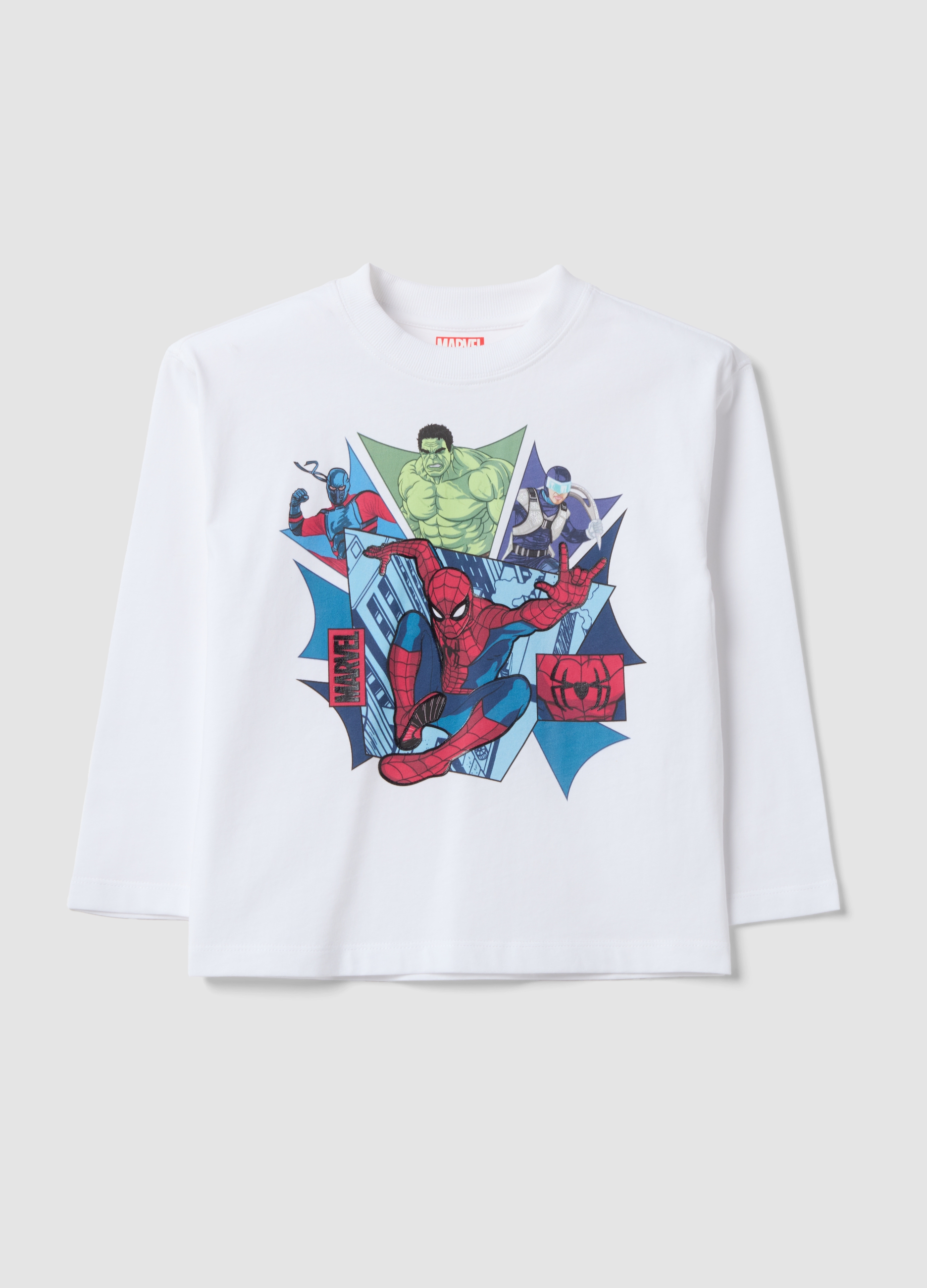 Majica kratkih rukava oversized kroja od čistog pamuka sa Marvel printom