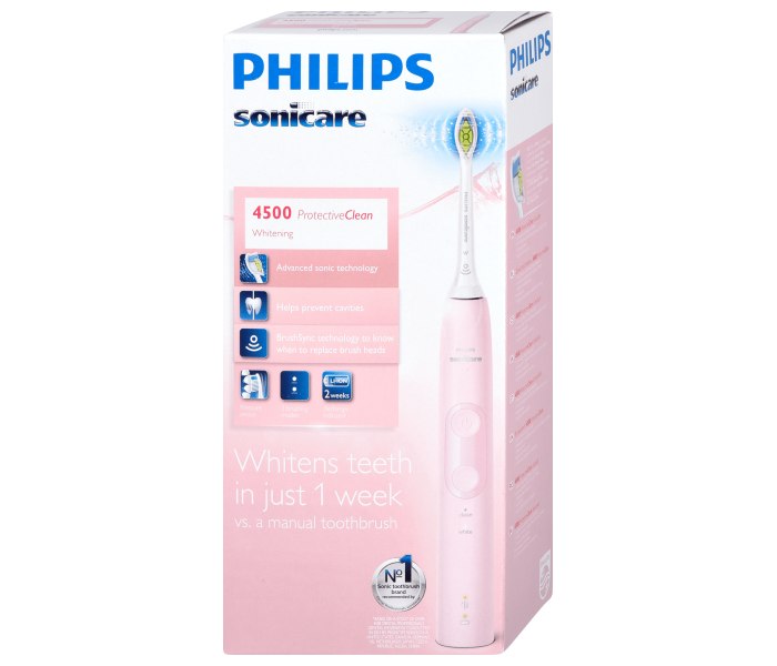 Električna četkica za zube, Philips Sonicare ProtectiveClean 4500, Pink