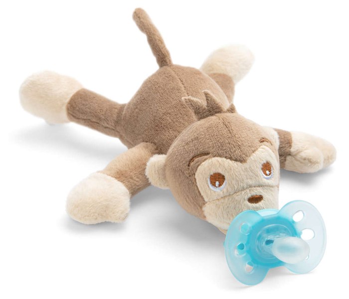 Varalica  sthr plush sgl 0-6m sa plisanom igrackom - majmun