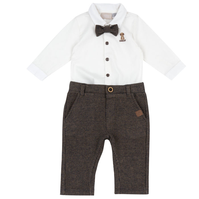 Komplet za bebe - bodi košulja sa pantalonama